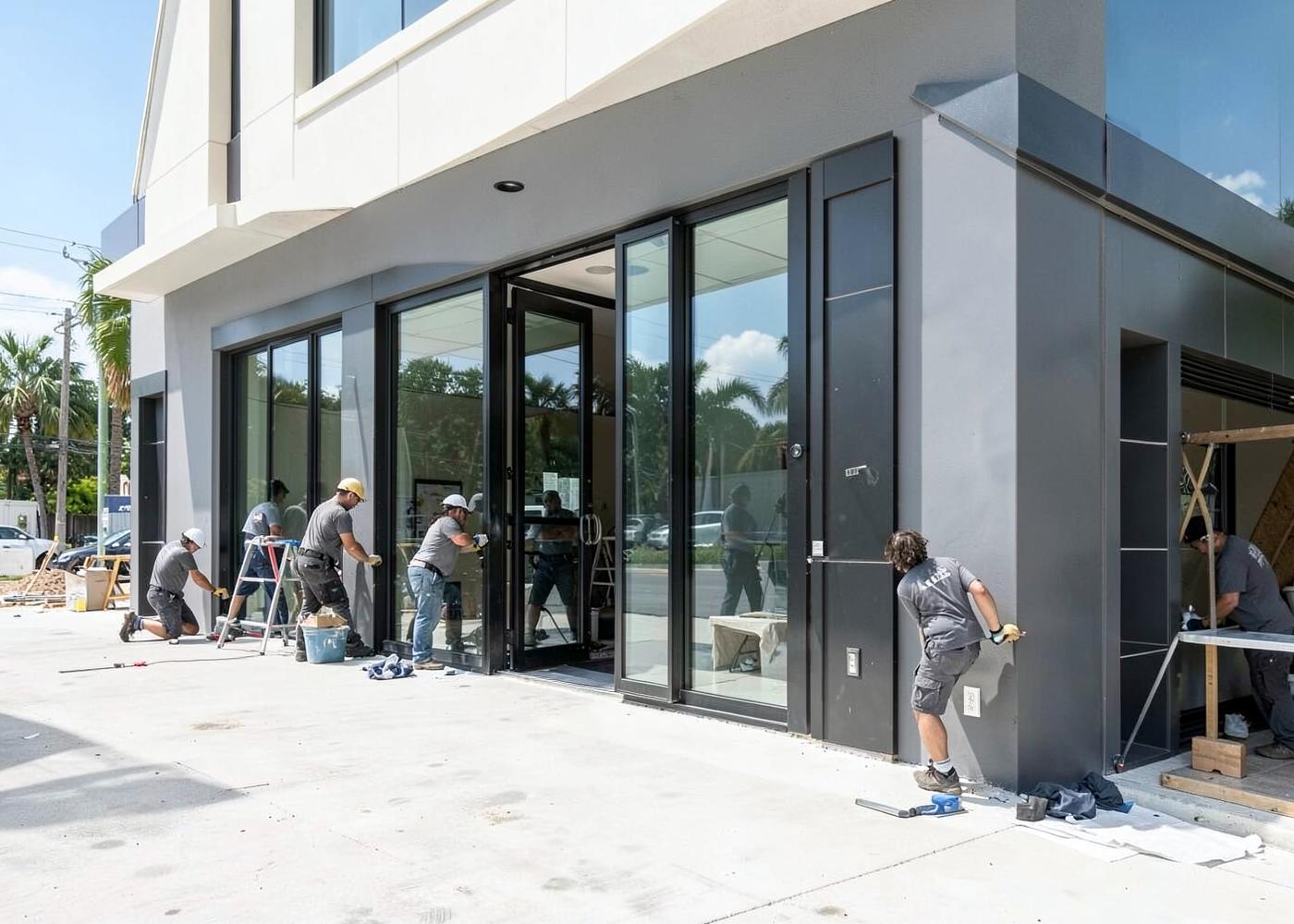 I have a commercial project — window and door solutions